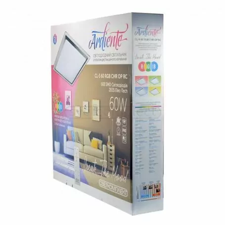 Светильник диодный накладной Ardiente CL-S 60 RGB CHR OP RC