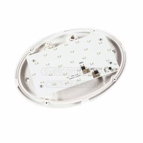 Світильник діодний СВЕТКОМПЛЕКТ CL-20O 12W LED 6000K IP54 WH