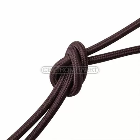 Кабель ПВС 2*0,5 в тканинній обмотці ППВТ коричневий