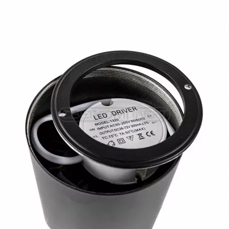 Светильник светодиодный точечный DL-DH 18R 18W 4100K ВК Черный матовый