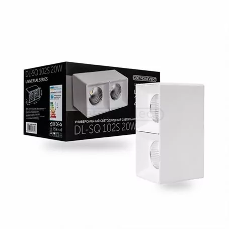 Світильник LED стельовий СВЕТКОМПЛЕК DL-SQ 102S 20W 4000K WH
