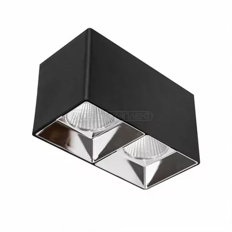 Светильник LED потолочный СВЕТКОМПЛЕК DL-SQ 102S 20W 4000K BK