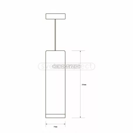 Підвіс LED  СВЕТКОМПЛЕКТ L-265 ACR COB 12W 4000K BK Підвіс LED  СВЕТКОМПЛЕКТ L-265 ACR COB 12W 4000K BK