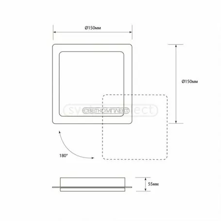 Бра LED СВЕТКОМПЛЕКТ WL TR-S 6W 4000K BK