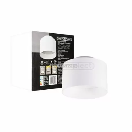 Светильник LED Накладной СВЕТКОМПЛЕКТ  DL-CDL 12+4W 4000K WH+WH