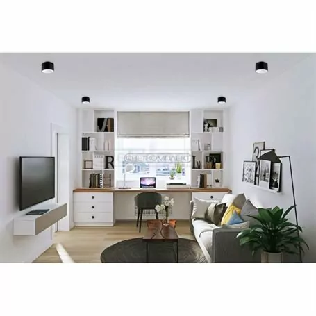 Светильник LED Накладной СВЕТКОМПЛЕКТ  DL-CDL 12+4W 4000K BK+WH