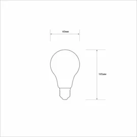 Лампа LED СВЕТКОМПЛЕКТ VINTAGE F FLA60 E27 8W 4500K FIL