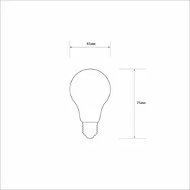 Лампа LED СВЕТКОМПЛЕКТ VINTAGE F FLG45 E27 4W 4500K FIL