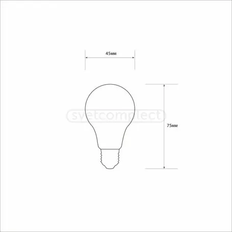 Лампа LED СВЕТКОМПЛЕКТ VINTAGE F FLG45 E27 4W 4500K FIL