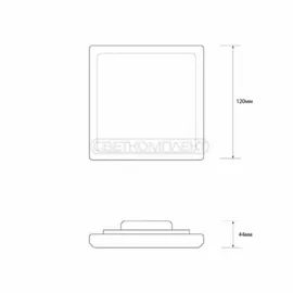 Світильник LED Светкомплект RT 02S 12W 6000K