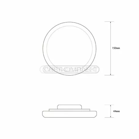 Світильник LED Светкомплект RT 08R 18W 6000K