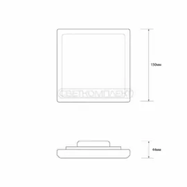 Світильник LED Светкомплект RT 08S 18W 6000K