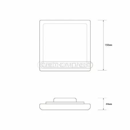 Світильник LED Светкомплект RT 08S 18W 6000K