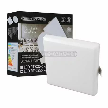 Світильник LED Светкомплект RT 025s 25W 6000K Світильник LED Светкомплект RT 025s 25W 6000K