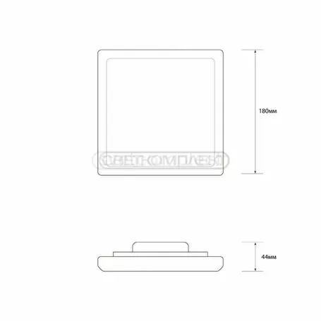 Світильник LED Светкомплект RT 025s 25W 6000K Світильник LED Светкомплект RT 025s 25W 6000K