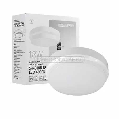 Светильник LED Светкомплект SH-018R 18W LED 4500K WH IP54