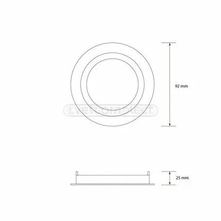 Світильник точковий СВЕТКОМПЛЕКТ HDL-AT 01 MWH Slim (1 box 3 psc) БІЛИЙ