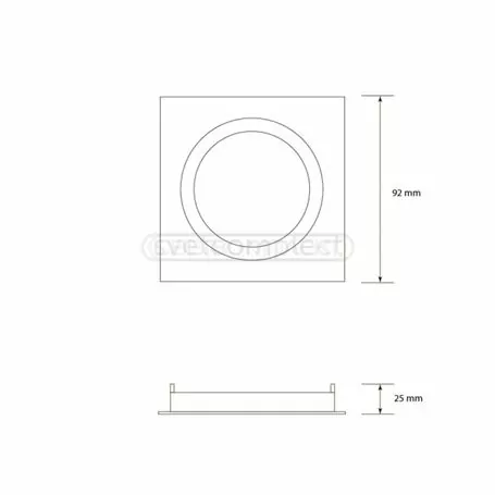 Світильник точковий СВЕТКОМПЛЕКТ HDL-AT 10 AL Slim (1 box 3 psc) АЛЮМІНІЙ