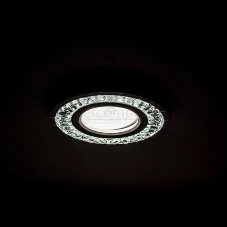 Светильник точечный LED декоративный LED SVC 950 clear+chrom с диодной подсветкой Светильник точечный LED декоративный LED SVC 950 clear+chrom с диодной подсветкой
