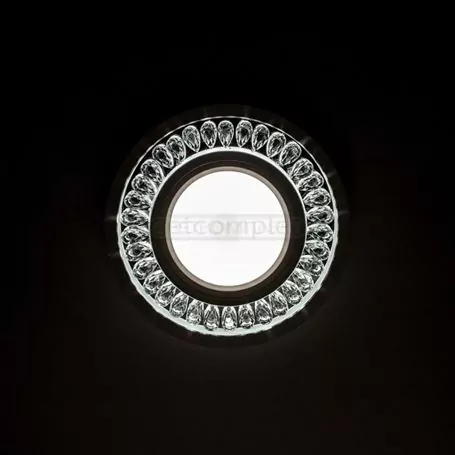 Светильник точечный LED декоративный LED SVC 950 clear+chrom с диодной подсветкой Светильник точечный LED декоративный LED SVC 950 clear+chrom с диодной подсветкой