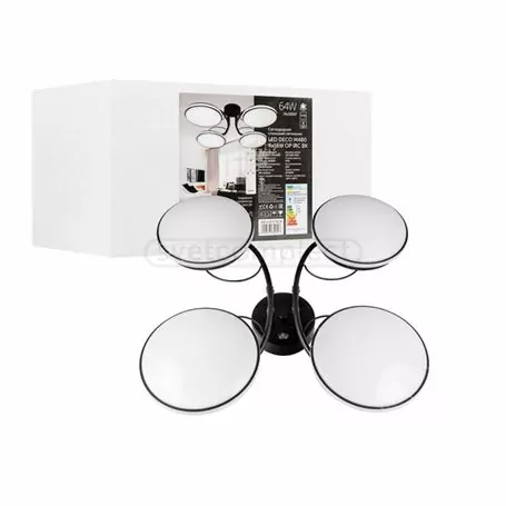 Светильник светодиодный СВЕТКОМПЛЕКТ LED DECO M480 4x16W OP IRC BK