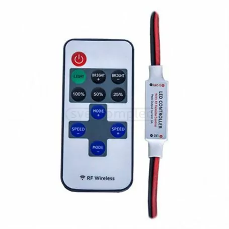 Диммер мини RF101 DC12/24V, 6А (радиосигнал)