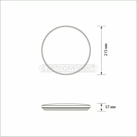 Светильник светодиодный LEGGERA SKY-R 12W TX