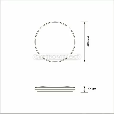 Светодиодный светильник LEGGERA SKY-R 60W TX