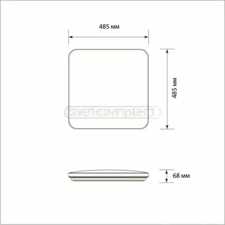 Светодиодний светильник LEGGERA SKY-S 60W TX