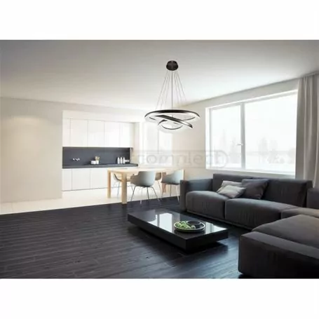 Підвіс LED стельовий СВЕТКОМПЛЕК L-OV-R 11530 115W +30W OP RC BW