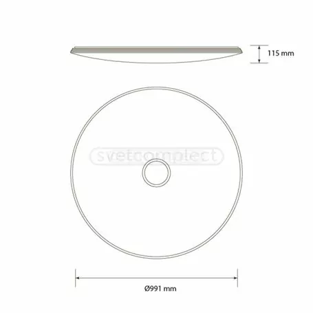 Светильник светодиодный потолочный СВЕТКОМПЛЕК SL-CR-R 200 200W RGB TX RC