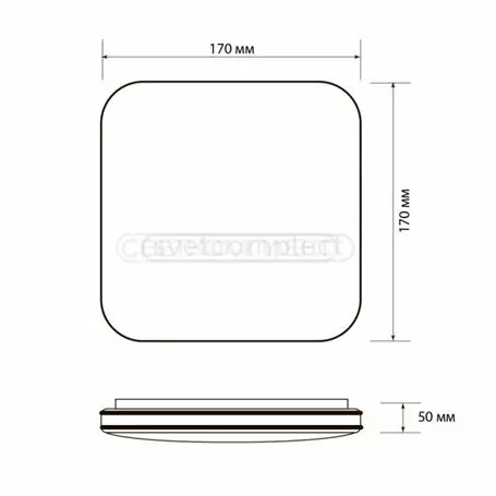 Світильник світлодіодний LEGGERA SKY-S 8W TX