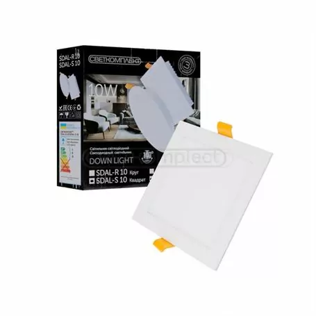 Світильник LED SDAL-S 10 10W 4500K WH Ø 120x120mm білий Світильник LED SDAL-S 10 10W 4500K WH Ø 120x120mm білий