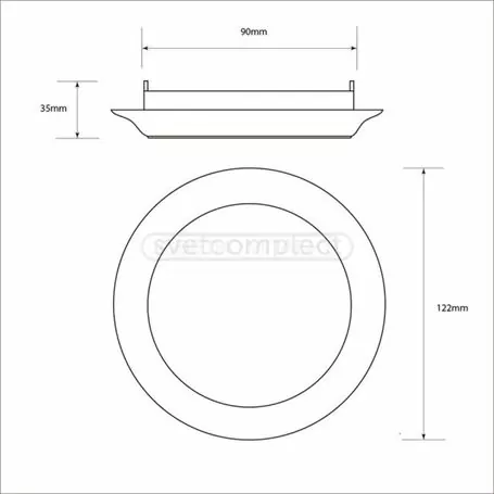 Точечный светильник СВЕТКОМПЛЕКТ LED VM 02 GX53 WH