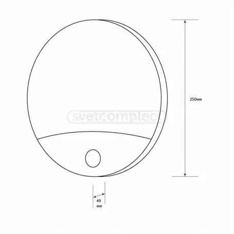 Світильник світлодіодний BT 001 15W з датчиком руху