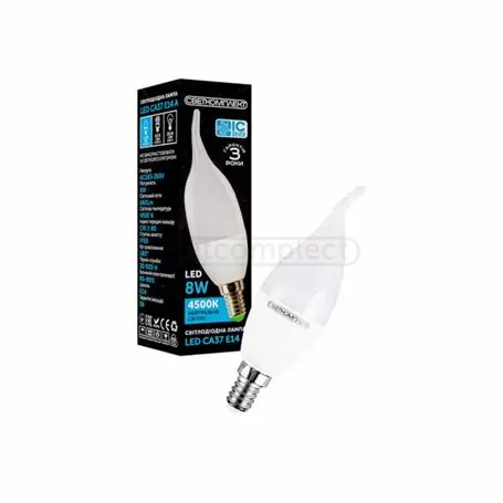 Лампа LED СВЕТКОМПЛЕКТ CA37 E14 A 8W 4500K