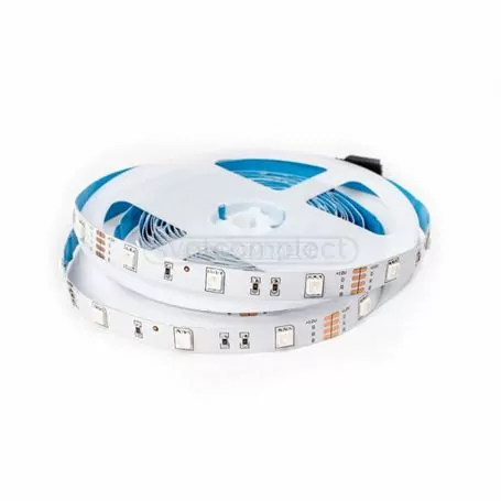 Стрічка діодна 5050, 30 діодів/м, 12V, RGB