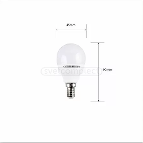 Лампа СВЕТКОМПЛЕКТ G45 E14 A 8W 3000K