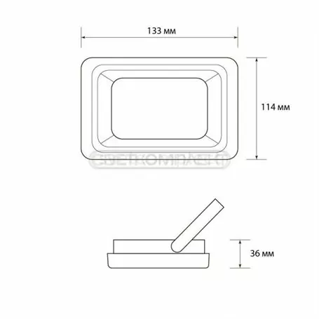 Прожектор светодиодный СВЕТКОМПЛЕКТ FL-E 010 SMD 10W 6500K Серый
