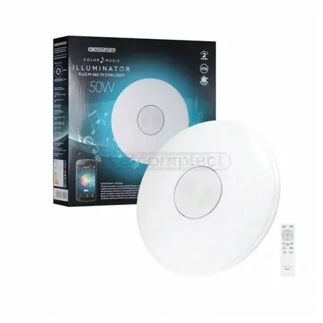 Светильник светодиодный Illuminator Plus M-060 TX 50W+10W динамик с пультом ДУ Светильник светодиодный Illuminator Plus M-060 TX 50W+10W динамик с пультом ДУ
