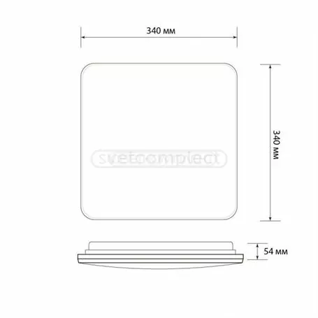 Cвітильник  cвітлодіодний СВЕТКОМПЛЕКТ  LEGGERA  OP-S 30W WH 4500K