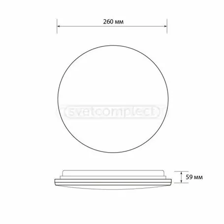 Cвітильник  cвітлодіодний СВЕТКОМПЛЕКТ LEGGERA OP-R 18W WH 4500K