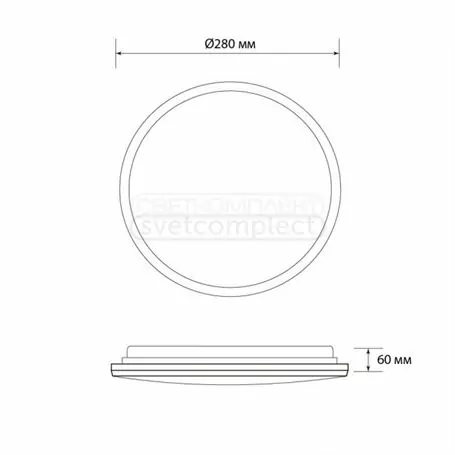 Светильник светодиодный СВЕТКОМПЛЕКТ LEGGERA XDR-20CH 20W 3000K, 4500K, 6000K