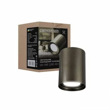 Светильник накладной точечный SM-MR 1180 AB (бронза) GU5.3