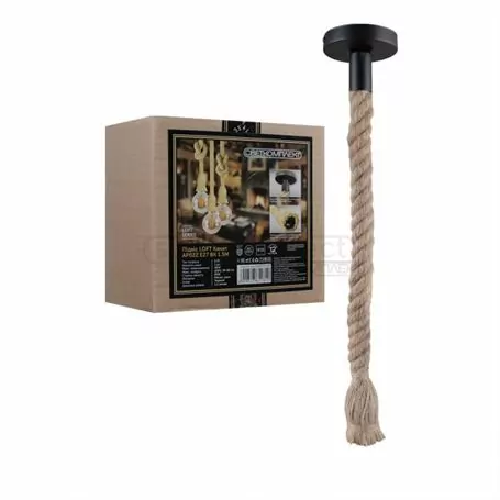 Підвіс LOFT канат AP02Z Е27 BK чорний Підвіс LOFT канат AP02Z Е27 BK чорний