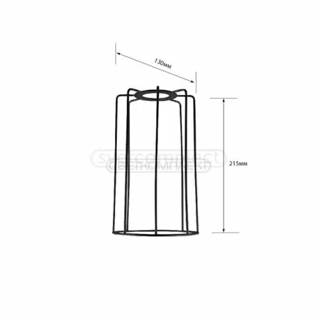 Підвіс сітка СВЕТКОМПЛЕКТ LOFT 1321 BK чорний