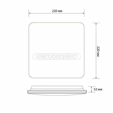 Светильник светоиодный СВЕТКОМПЛЕКТ  LEGGERA  OP-S 12W WH 4500K