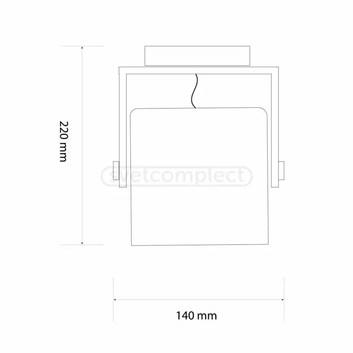 Бра LOFT WLC 160 E27 1x40W WD / WH Белый