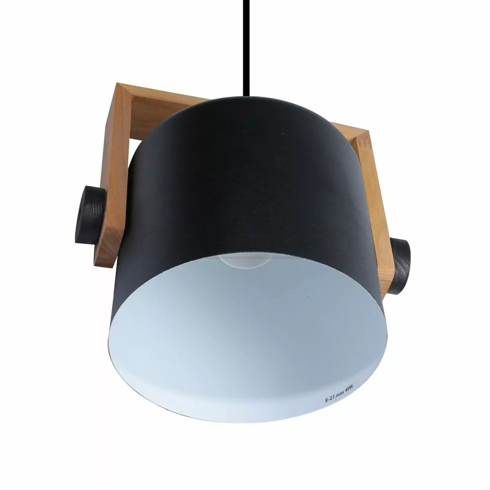 Підвіс LOFT RL 160 E27 1x40W wood + BK чорний