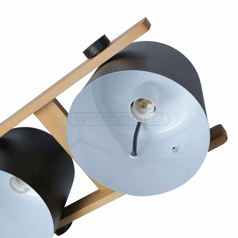 Підвіс LOFT RL 160 E27 3x40W wood + BK чорний